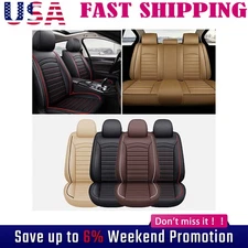 For Toyota RAV4 Full Set Leather Car Seat Cover 5-Seat Front + Rear NEW