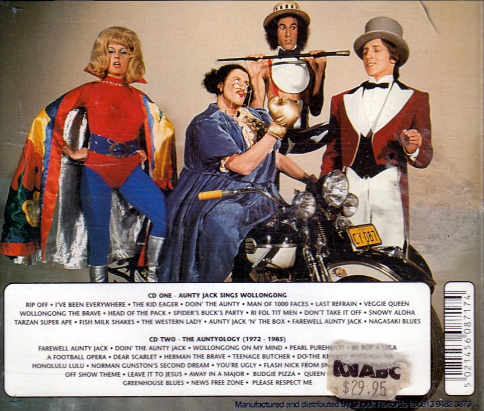 AUNTY JACK SINGS WOLLONGONG 2 x CD TV Soundtrack Comedy RARE! - Image 2 of 2