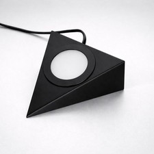 LED Under Cabinet Triangle Light Matt Black 2W 200lm 240V 3-CCT Kitchen Light