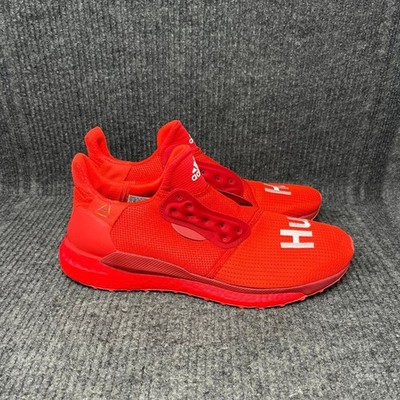 Adidas Solar Hu Glide Pharrell Power Red Athletic Shoes Mens Size