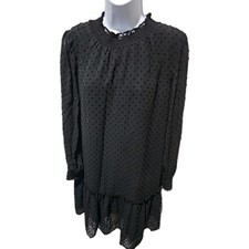 XS J. Crew Dropwaist Swiss Dot Dress