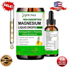 Liquid Magnesium Complex for Women Men, Fast Absorbing Magnesium Supplement