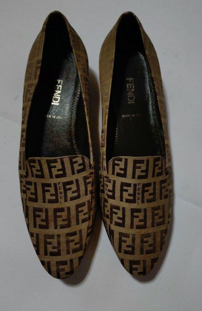 FENDI Shoes Pumps Heel FF Zucca EU 35.5 US 5.5 Authentic thumbnail 2