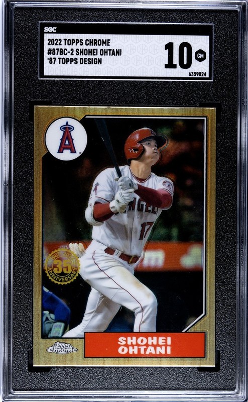 2022 Topps Chrome 1987 Topps Baseball Shohei Ohtani #87BC-2 SGC 10 💎 