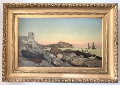 WILLIAM HEATH WILSON (1849-1927) - Original signiert Öl auf Leinwand - KÜSTENSZENE