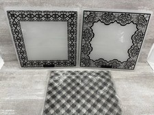 LACE BORDER FRAMES Embossing Folders Design Objectives Boho Unique 6x6 Lot Of 3