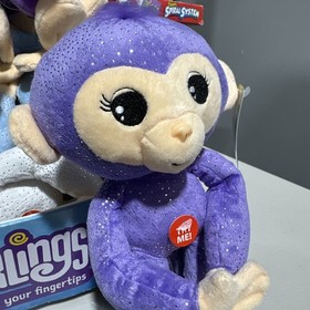 Fingerlings PURPLE  SPARKLE MONKEY WITH SOUND 9" Plush STUFFED ANIMAL Toy NEW