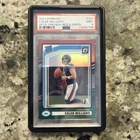 Caleb Williams 2024 Donruss #327 Optic Preview Red & Green PSA 9 Mint RC Bears