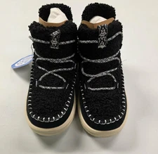 Hey Dude Women's Camden Suede Cozy Black NIB! 2025