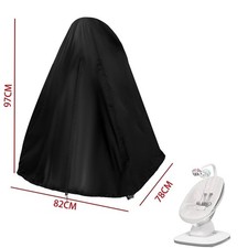 Baby Swing Cover 210D Silver Oxford Fabric Dustproof UV Proof for Outdoor Use