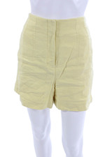 Veronica Beard Unisex Chino Shorts Yellow Zip Size 12