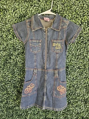 Girls Size 10/12 2B Real Baby Girl Jean Dress - Image 1 of 3