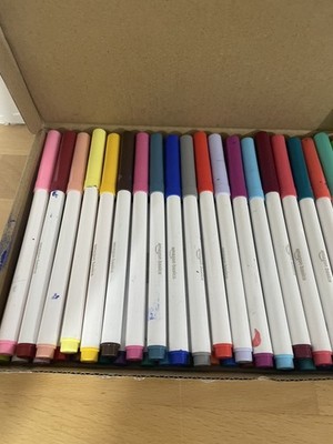 Amazon Basics Super Tip 40 Farben waschbare Marker, 40 Stück, bunt