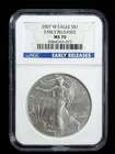2007-W $1 Burnished American Silver Eagle NGC MS 70 | Early Releases