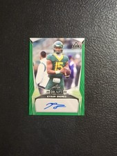 Kyron Drones 2023 Leaf Draft #BA-KD1 Autographs Green Virginia Tech
