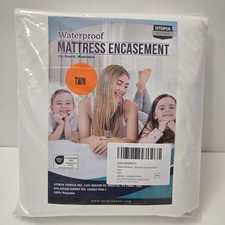 Utopia Bedding Twin Zippered Mattress Encasement   Waterproof, Bed Bug  Dust
