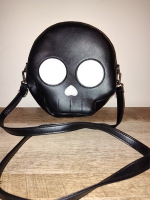nwt KBW skeleton face purse