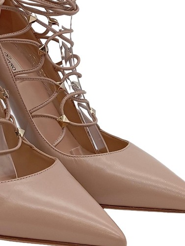 VALENTINO GARAVANI Zapato Tacón Mujeres Tacones Talla EU 38 blanco puro elegante - Imagen 3 de 5