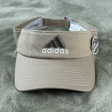 Adidas Hat Visor Strap Back One Size Beige Weekend Warrior Climalite Golf Mens