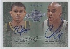 2001 Upper Deck Inspirations /1149 Earl Watson Courtney Alexander #111 Auto b8c