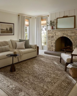 Loloi Magnolia Home by Joanna Gaines Wimberly Collection WYM-06 Bark/Ivory.