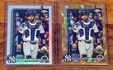 J.C. Escarra Gold /50 - Lot (2) 2025 Topps Chrome RC Base Yankees (RC)