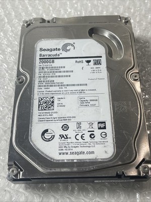 ST2000DM001 Seagate Barracuda 3.5'' 2TB 7200RPM s SATA HDD Hard Drive
