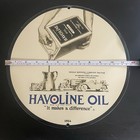VINTAGE HAVOLINE POURING GASOLINE OIL PORCELAIN SIGN — photo 3