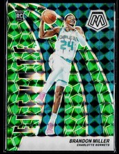 2023-24 Panini Mosaic #17 Brandon Miller Elevate Mosaic Green