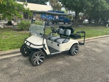 White 2007 Ezgo Txt 4 Seat Passenger Golf Cart Alloy 14”Rims  Flip Seat 