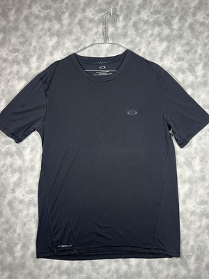 Oakley Shirt Adult Size M Black Athletic Performance Short Sleeve Top Men s