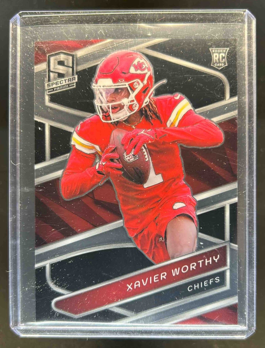 2024 Spectra Xavier Worthy RC Silver Rookie #7 Chiefs