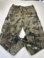 Realtree Men's 6 Pocket Draw String Ankle Hunting Pant Size L 36 38