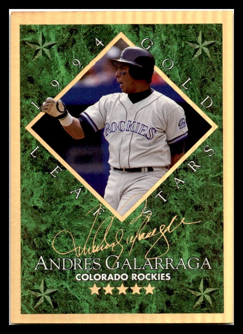 Andres Galarraga Baseball Serial Numbered Sports Trading Cards