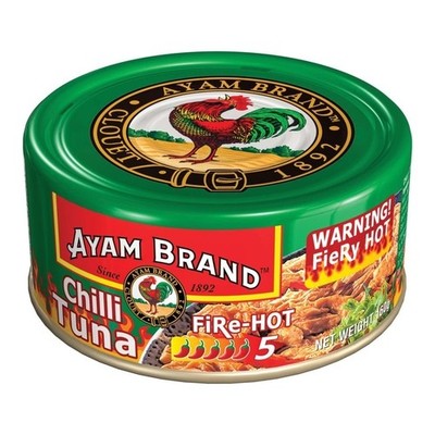 10 x Malaysia's Choice Ayam Brand Chili Tuna Food FIRE HOT 160g DHL SHIPPING
