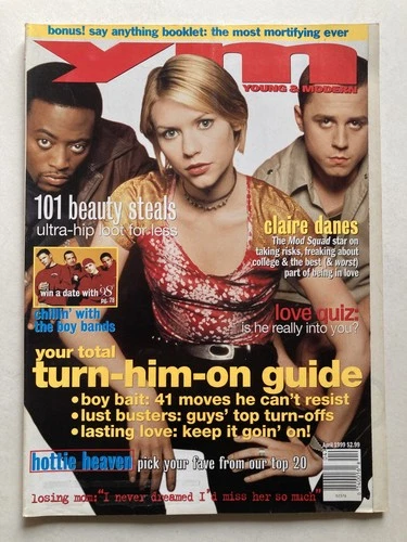 CLAIRE DANES April 1999 YM Magazine BOY BANDS SPECIAL