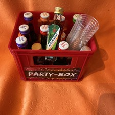 Party-Box Kleine Schnaps Flaschen  Spirituosen ideal f&uuml;r unterwegs