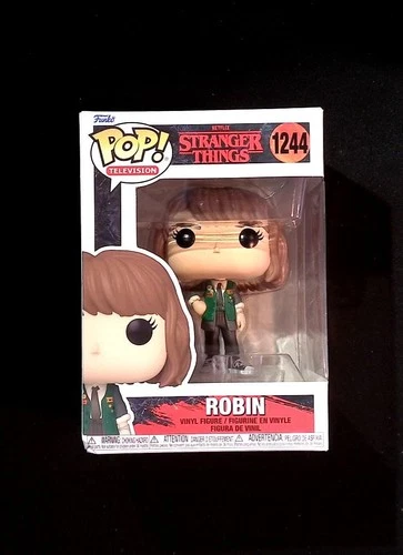 Robin Funko Pop! 1244 Stranger Things Netflix 80s D&D box dmg in Protector