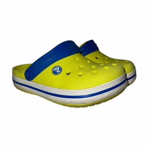 platform yellow crocs