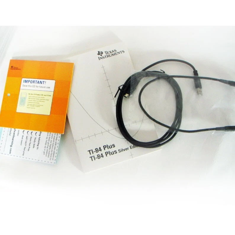 Texas Instruments TI-84 Plus Manual USB Computer & Unit to Unit Cables CD Manual - Image 3 of 3