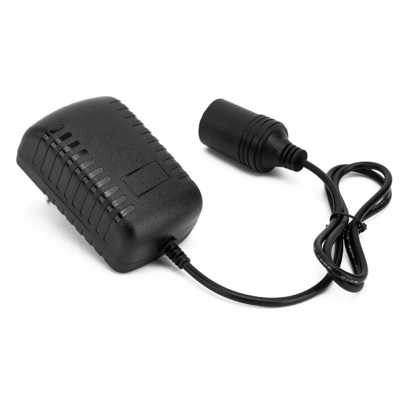 240V Mains to 12V Car Cigarette Lighter Socket Power Plug Adapter ...