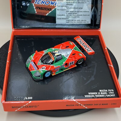MINICHAMPS 1/43 Mazda 787B Winner Le Mans 1991 Weidler Herbert