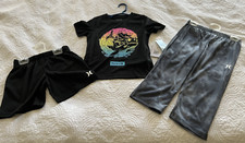 Hurley Boy's 3 PC Pajama Set Surf Monkey on Shark  Size 4 