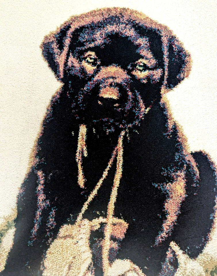 Puppy And An Old Shoe Rug 1996 Phillip Crowe Collection By Shaw Rugs 3.3x4.8ft - Image 3 of 4