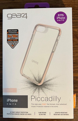 GEAR4 Piccadilly Custodia Per IPhone 7+/8+, Con Protezione D3O Antiurto, Colore Oro Rosa