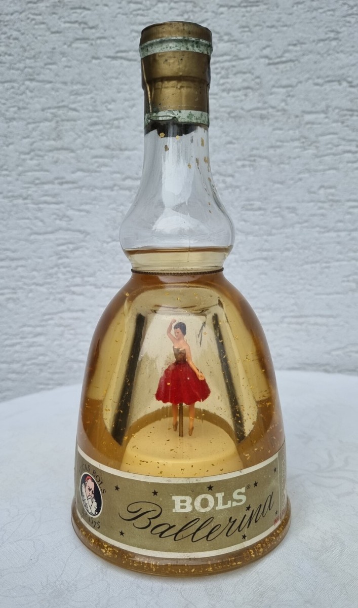 Bols Gold Liqueur Spieluhr Ballerina ungeöffnet Blattgold 60er