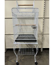 Parrot-Supplies Hawaii Premium Parrot Cage With Stand, - White