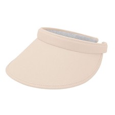 Cotton Clip-On Sun Visor with Bound 3.5" Bill - SetarTrading Hats