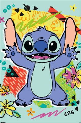 LILO AND STICH: PATTERN CLASH - STITCH POSTER - 22x34 - 25439 | eBay