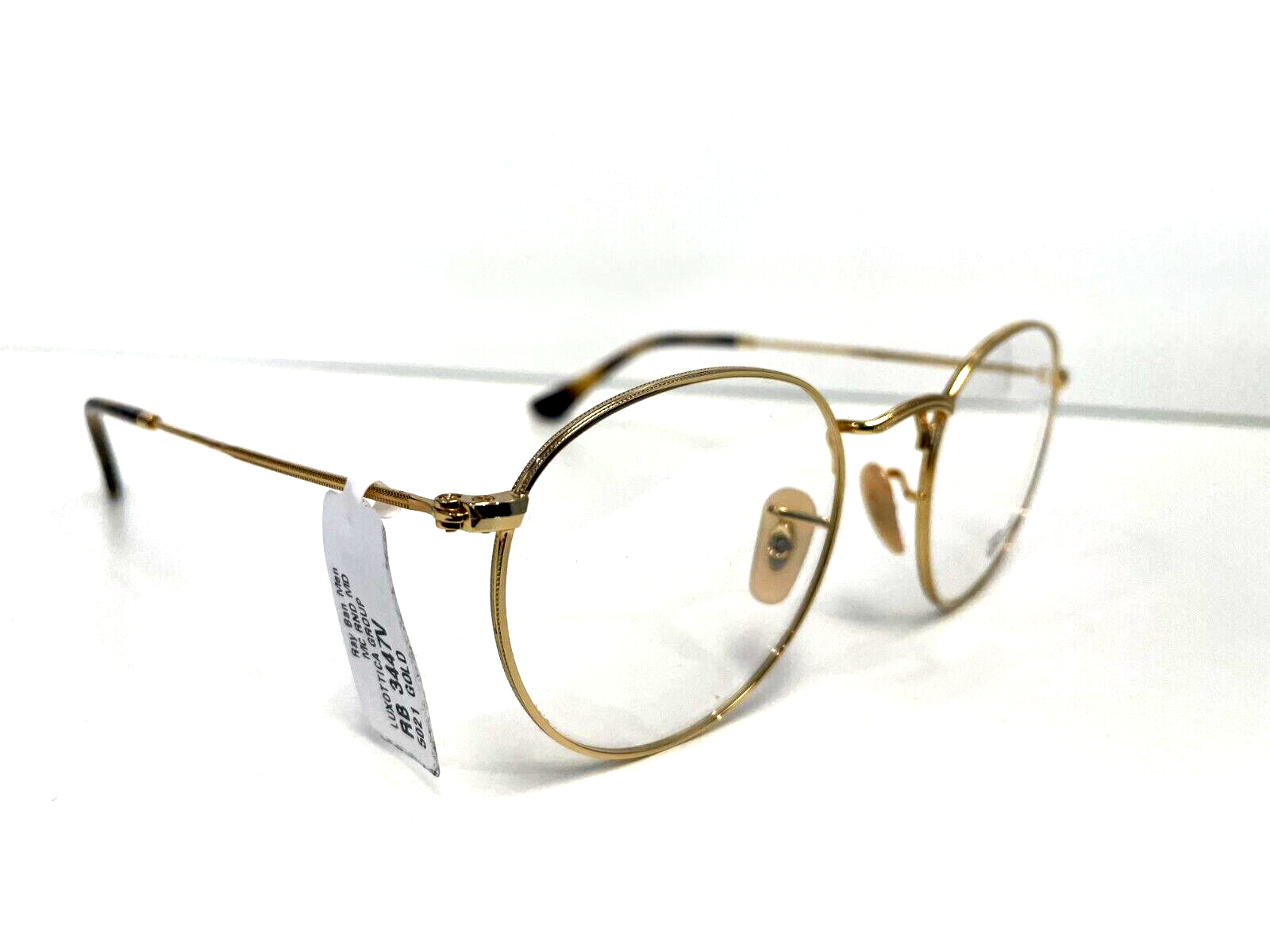 New RAY-BAN Rx-able Eyeglasses RB 3447V 2500 50-21 145 Gold Round